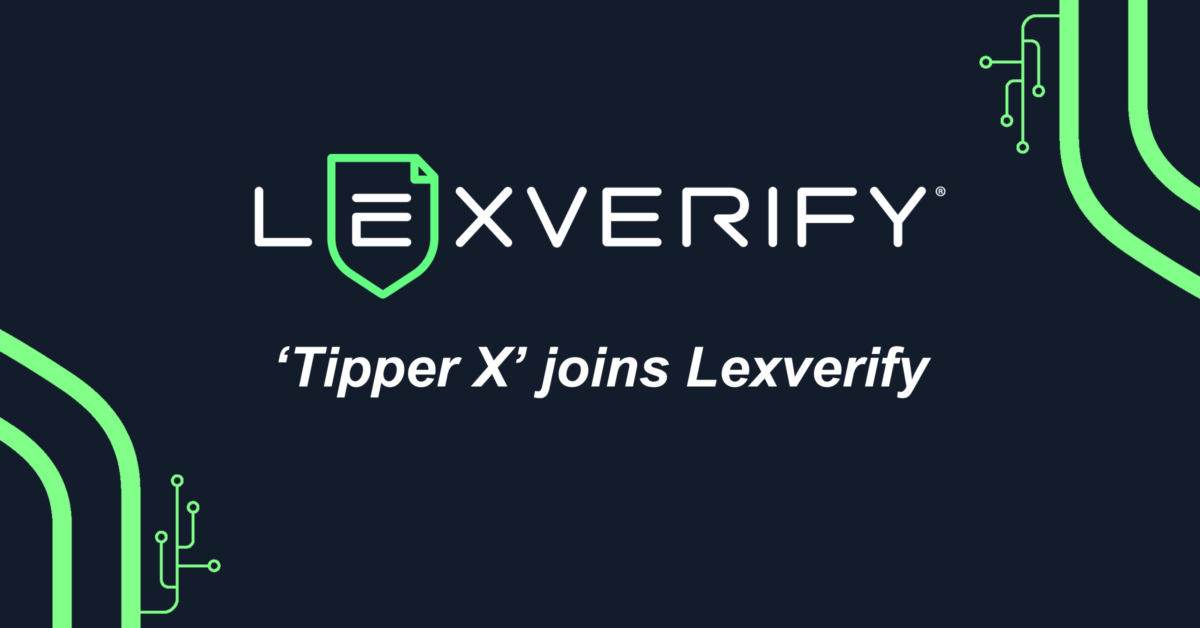 ‘Tipper X’ Joins Lexverify 